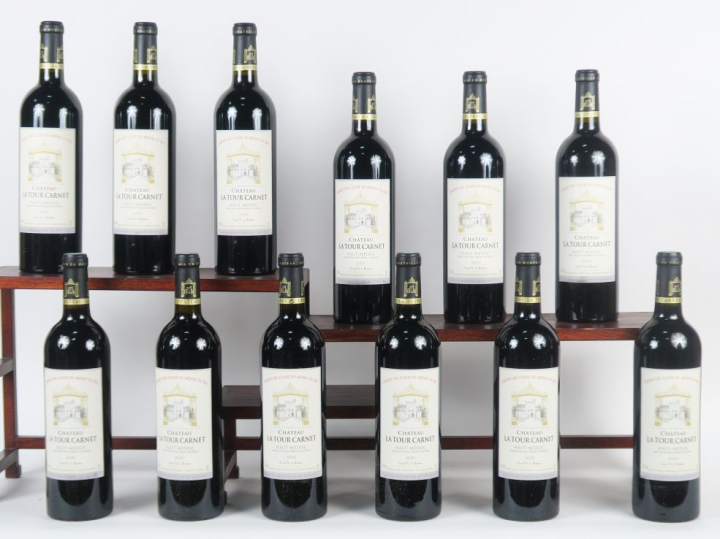 12 BOUTEILLES CHÂTEAU LA TOUR CARNET GCC HAUT MÉEDOC - 2000 - CBO