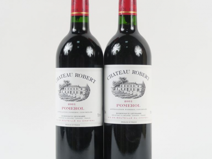 2 BOUTEILLES CHÂTEAU ROBERT POMEROL - 2001