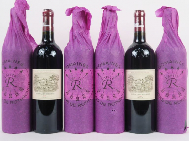 6 BOUTEILLES CHÂTEAU LAFITE ROTHSCHILD 1er GCC PAUILLAC - 2009 - CBO x