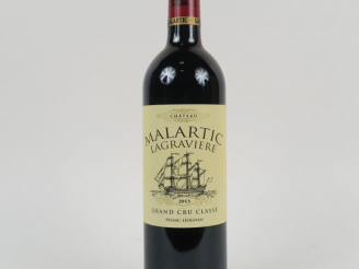 Vente aux enchères 1 BOUTEILLE CHÂTEAU MALARTIC LAGRAVIERE GCC GRAVES - 2013