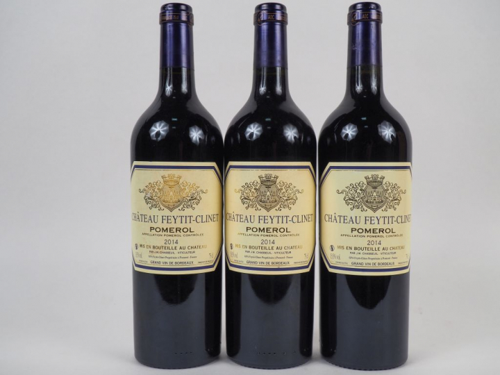 3 BOUTEILLES CHÂTEAU FEYTIT CLINET POMEROL - 2014