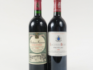 Vente aux enchères 2 BOUTEILLES : 1 CHÂTEAU LACOSTE BORIE PAUILLAC 1992 - 1 CHÂTEAU SIAUR