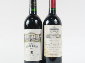 Vente aux enchères 2 BOUTEILLES GCC ST JULIEN : 1 CHÂTEAU LEOVILE LAS CASES 1987 ELT - 1 