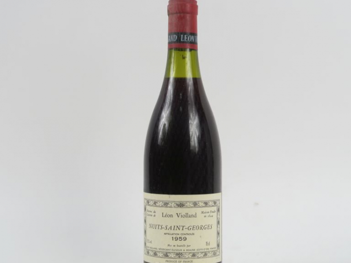 1 BOUTEILLE NUITS SAINT GEORGES LÉON VIOLLAND - 1959 - 3 CM