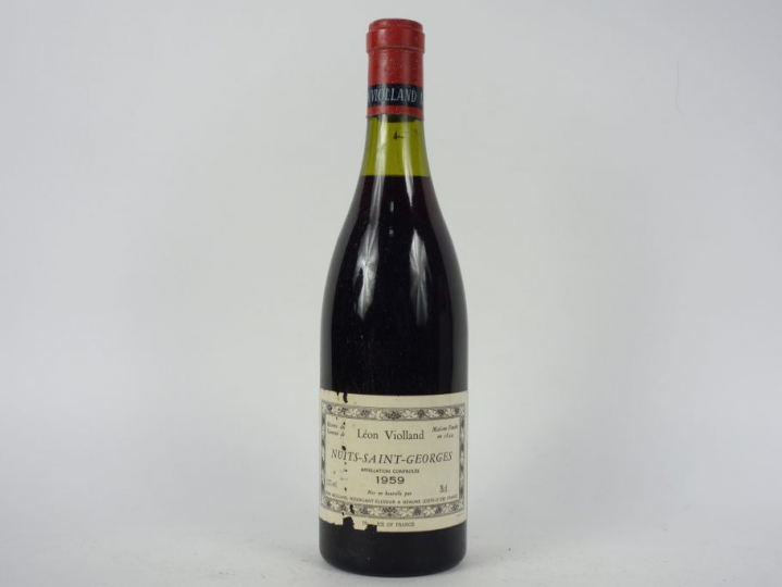 1 BOUTEILLE NUITS SAINT GEORGES LÉON VIOLLAND - 1959 - 3 CM/ELA