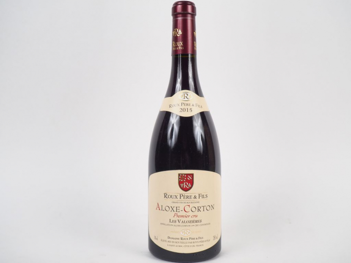1 BOUTEILLE ALOXE CORTON 1er CRU 'LES VALOZIÈRES' DOMAINE ROUX PÈRE   