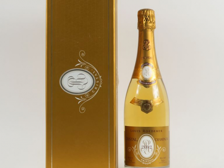 1 BOUTEILLE CHAMPAGNE CRISTAL ROEDERER - 2002 - COFFRET