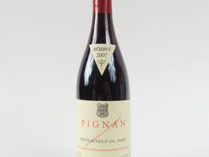 1 BOUTEILLE CHÂTEAUNEUF DU PAPE PIGNAN - 2007