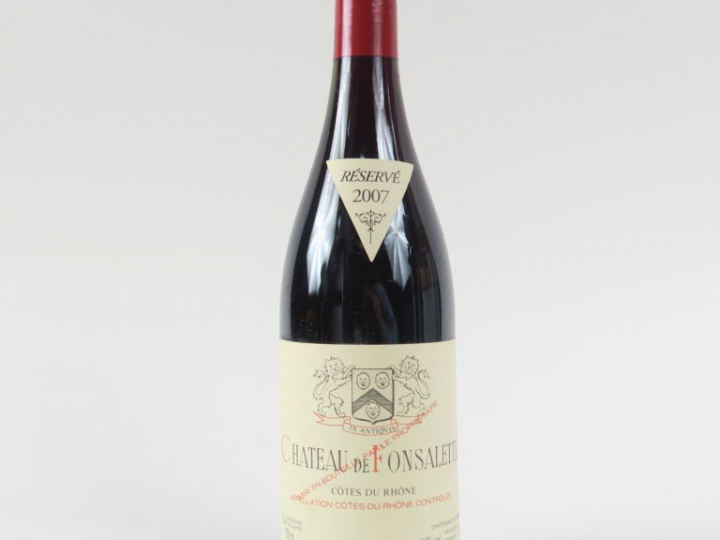 1 BOUTEILLE CÔTES DU RHÔNE CHÂTEAU DE FONSALETTE - 2007