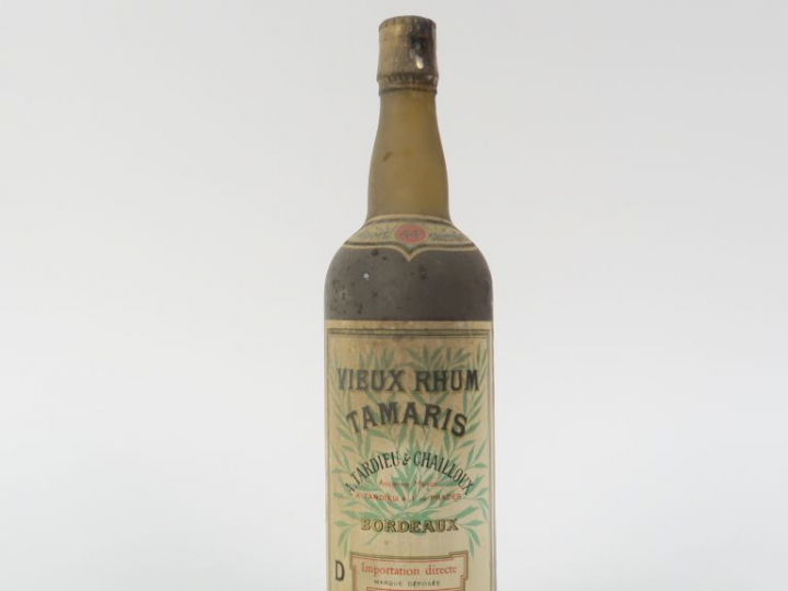 1 TRÈS VIEILLE BOUTEILLE VIEUX RHUM TAMARIS TARDIEU   CHAILLOUX 44° - 