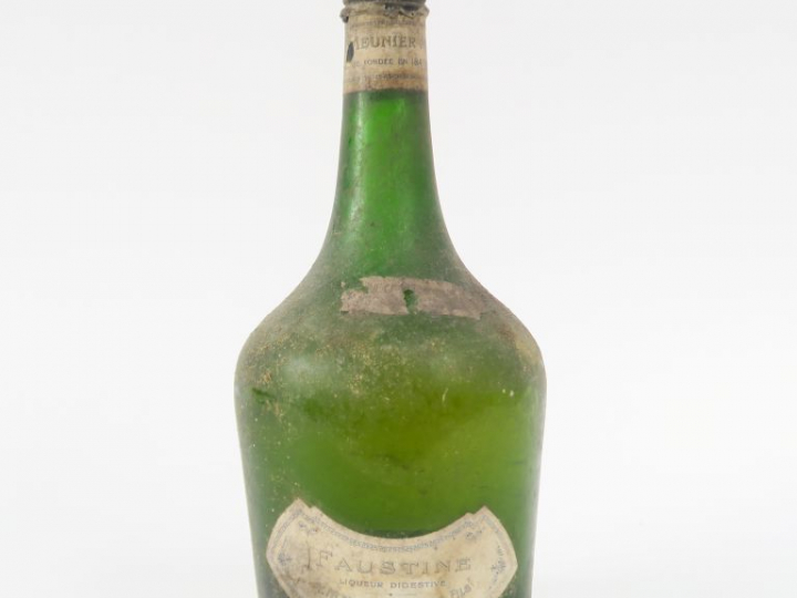 1 TRÈS VIEILLE BOUTEILLE LIQUEUR DIGESTIVE 'FAUSTINE' A. MEUNIER   FIL