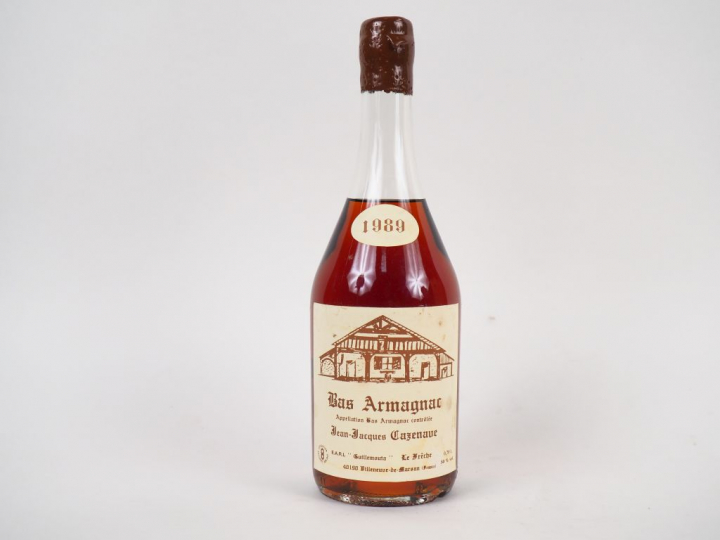 1 BOUTEILLE BAS ARMAGNAC JEAN JACQUES CAZENAVE 50° - 1989