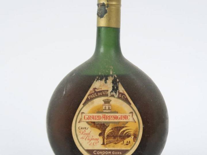 1 VIEILLE BOUTEILLE GRAND ARMAGNAC PAUL DU VIGNEAU - ELA
