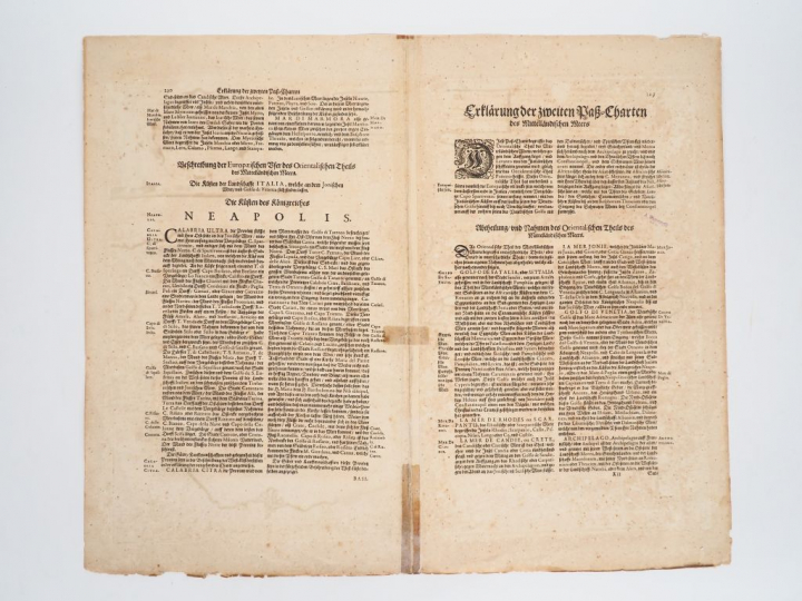 [ATLAS]. ENSEMBLE DE 3 CARTES ANCIENNES SUR LA MÉDITERRANÉE :  -	FER (