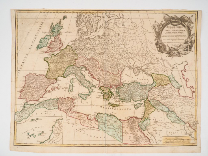 [ATLAS]. ENSEMBLE DE 5 CARTES ANCIENNES SUR LA MÉDITERRANÉE :  -	VAUGO