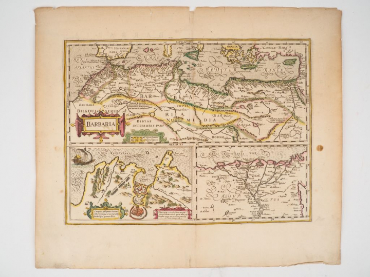 [ATLAS]. ENSEMBLE DE 5 CARTES ANCIENNES SUR LA MÉDITERRANÉE :  -	VAUGO