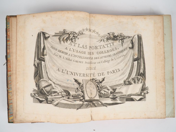 [ATLAS]. GRENET (Abbé). ATLAS PORTATIF à l’usage des Collèges, pour se