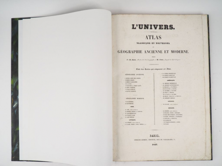 [ATLAS]. MONIN   FRÉMIN. L’univers. ATLAS CLASSIQUE ET UNIVERSEL DE GÉ