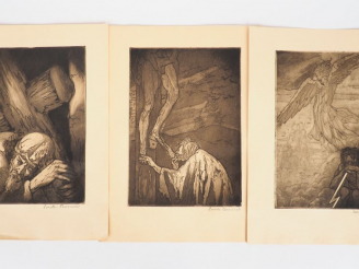 Vente aux enchères BERNARD (Émile)]. HUGO (V.). LA FIN DE SATAN. Paris, Édition du Centen