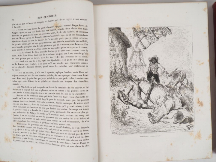 [DORÉ]. CERVANTÈS (M. de). DON QUICHOTTE DE LA MANCHE. Traduction de L