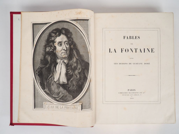 [DORÉ]. LA FONTAINE (J. de). FABLES. P., Hachette, 1868. Petit in-foli