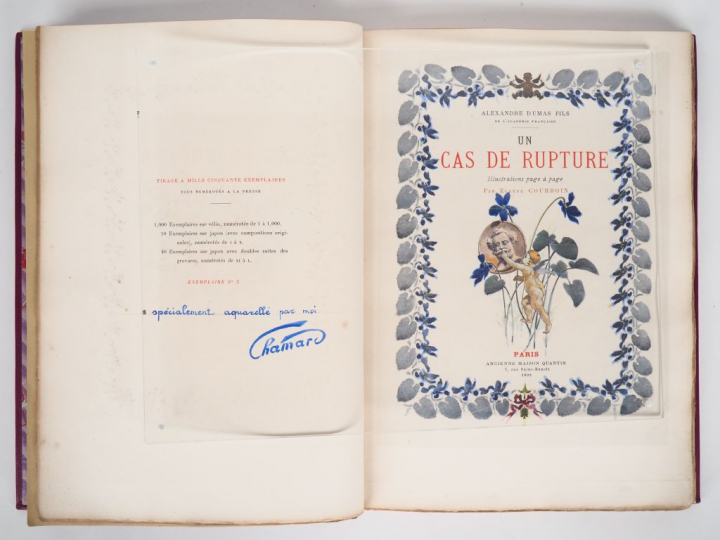 DUMAS fils (Alexandre). UN CAS DE RUPTURE. P., Ancienne Maison Quantin
