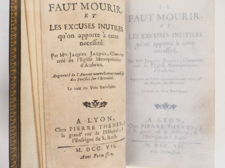 JACQUES (Jacques). LE FAUT MOURIR, et les excuses inutiles qu’on appor