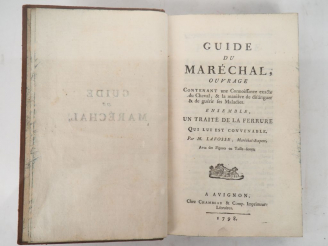 Vente aux enchères LAFOSSE (Comte Galeazzo). GUIDE DU MARÉCHAL, ouvrage contenant une Con