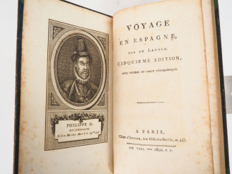 Vente aux enchères LANGLE (Marquis de). VOYAGE EN ESPAGNE. Paris, Chez l’Auteur, 1800. In