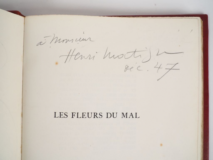 [MATISSE]. BAUDELAIRE (Ch.). LES FLEURS DU MAL. Paris, La Bibliothèque