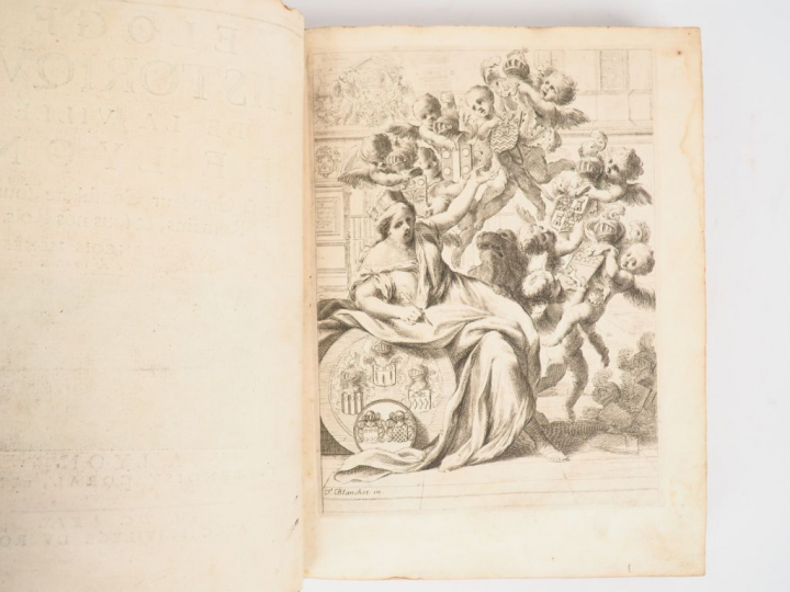 MENESTRIER (Cl. Fr.). ÉLOGE HISTORIQUE DE LA VILLE DE LYON, et sa Gran
