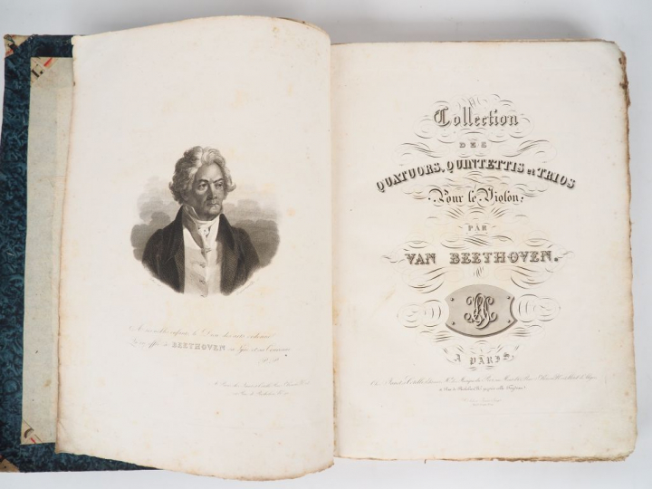 [MUSIQUE]. BEETHOVEN (L. van)]. COLLECTION DES QUATUORS, QUINTETTIS ET