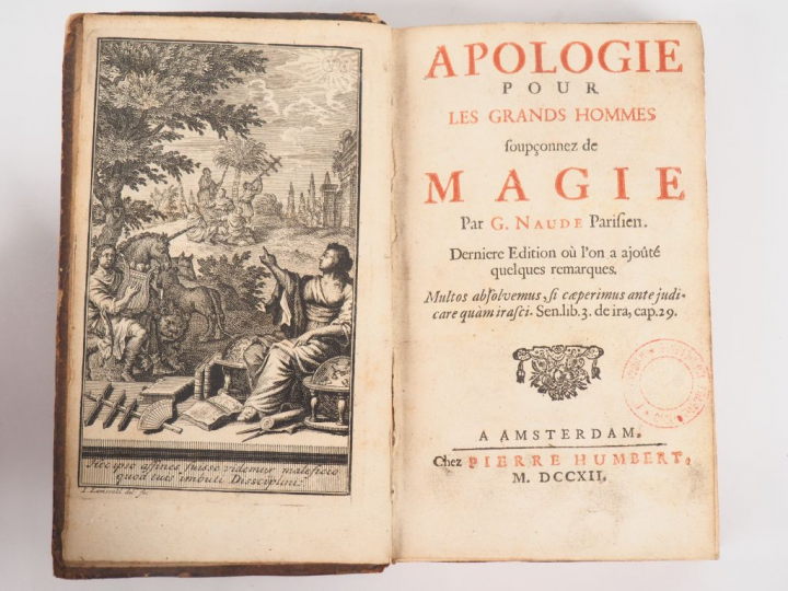 NAUDÉ (G.). APOLOGIE POUR LES GRANDS HOMMES SOUPÇONNEZ DE MAGIE. Amste
