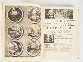 Vente aux enchères PHÈDRE. FABULARUM AESOPIARUM LIBRI V. Amsterdam, Fr. Halmae, 1701. In-