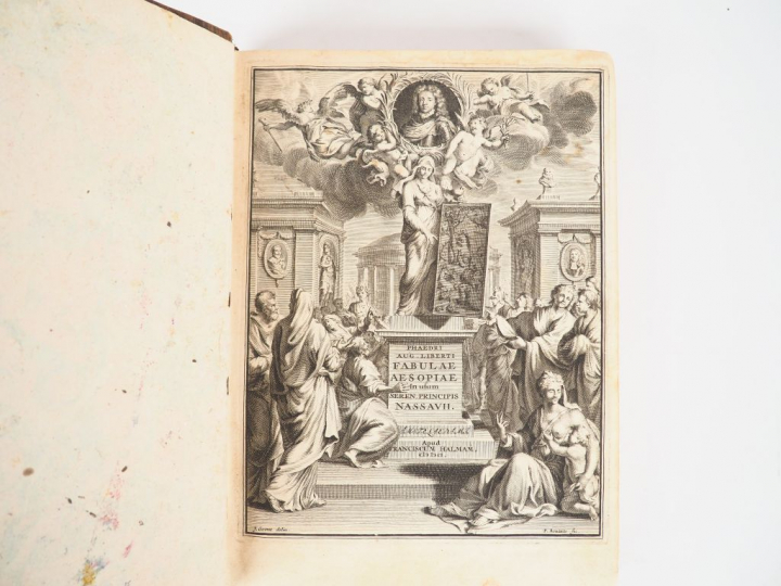 PHÈDRE. FABULARUM AESOPIARUM LIBRI V. Amsterdam, Fr. Halmae, 1701. In-