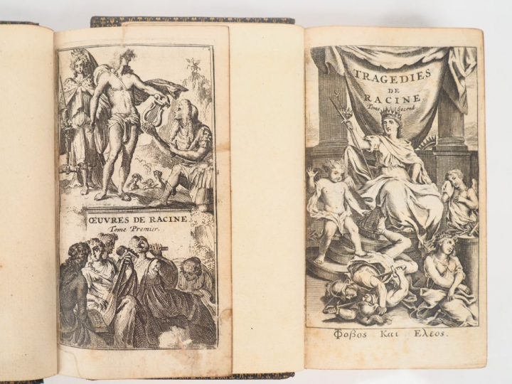 RACINE (J). ŒUVRES. Amsterdam, Wolfgang, 1689-96. Deux volumes petits 