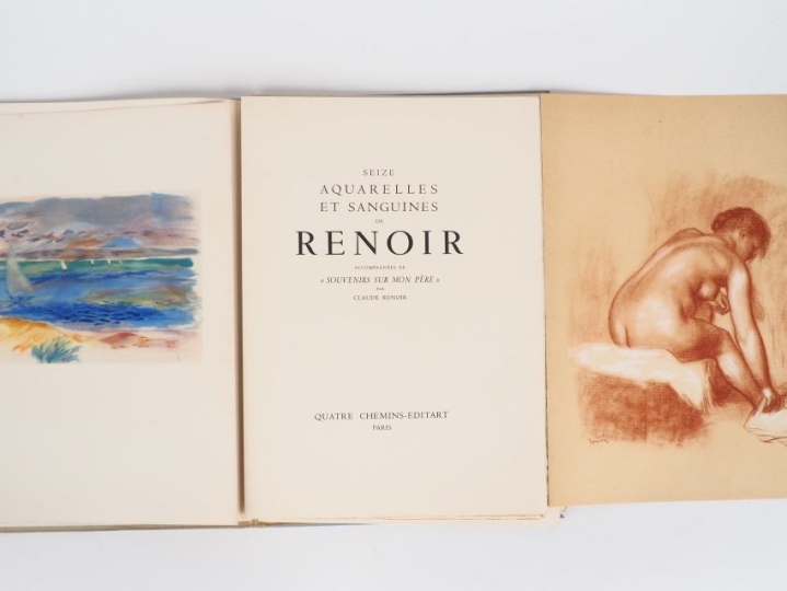 [RENOIR]. SEIZE AQUARELLES ET SANGUINES DE RENOIR accompagnées de « So