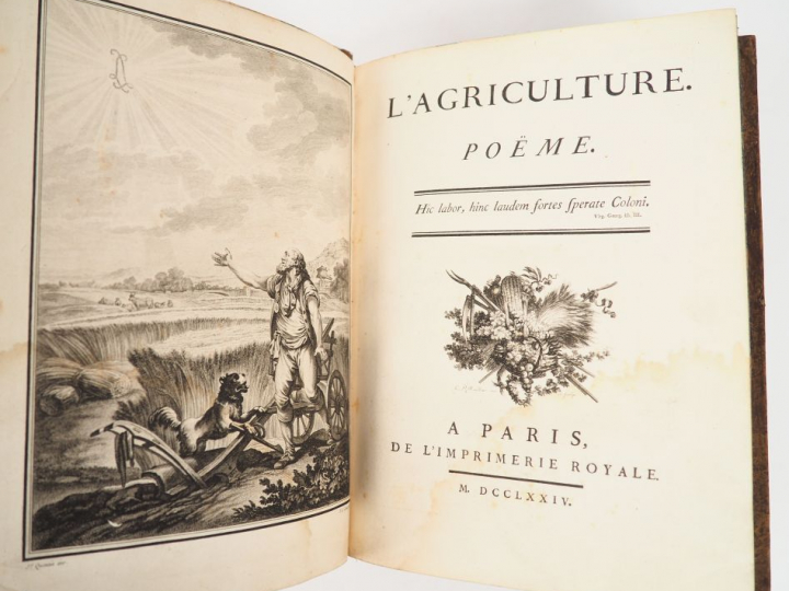 [ROSSET (Pierre Fulcrand de)]. L’AGRICULTURE. Poëme. P., Imprimerie Ro
