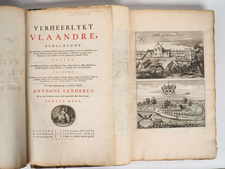 SANDERUS (A.). VERHEERLYKT VLAANDRE. Leyde, Rotterdam, Gravenhage - De