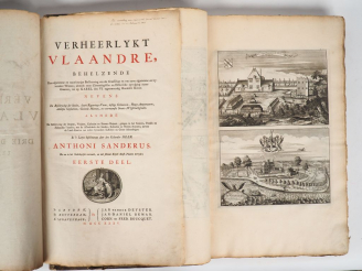 Vente aux enchères SANDERUS (A.). VERHEERLYKT VLAANDRE. Leyde, Rotterdam, Gravenhage - De