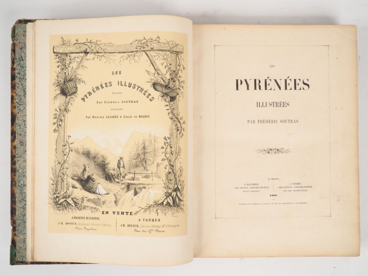 SOUTRAS (Frédéric). LES PYRÉNÉES ILLUSTRÉES. Texte par Frédéric Soutra