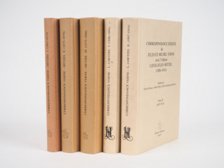 Vente aux enchères [VERNE]. CORRESPONDANCE INÉDITE DE JULES ET MICHEL VERNE avec l’éditeu