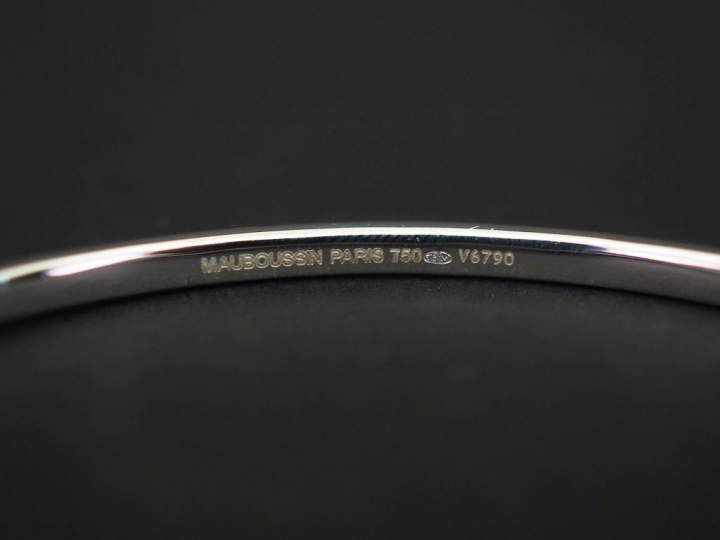 MAUBOUSSIN. Bracelet "mes nuances à toi, full", en or blanc et pavage 