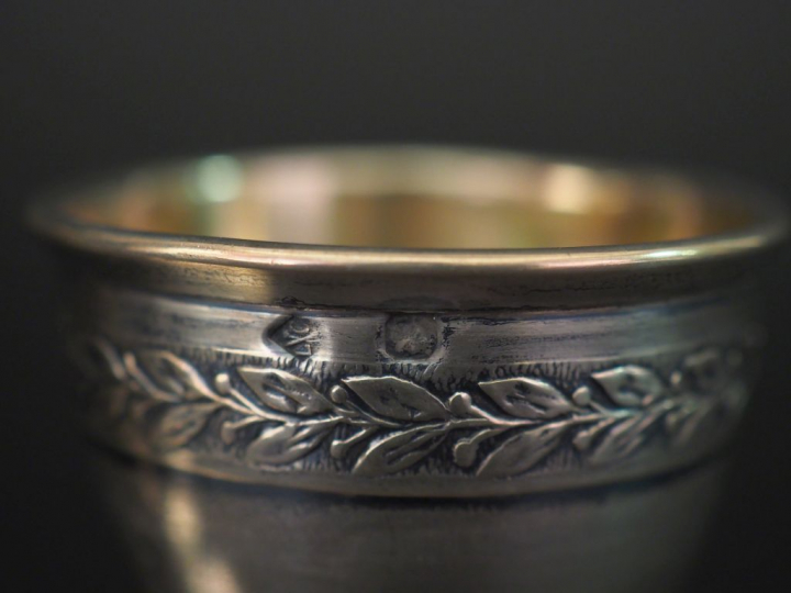 4 différents coquetiers en argent, poinçon Minerve. Poids : 95 g   