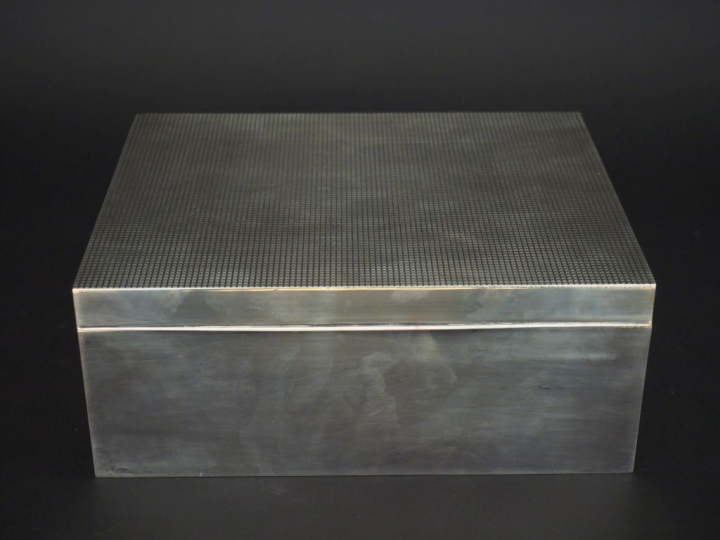 Coffret à bijoux en argent, poinçon Minerve MO : H   C Poids tel : 200