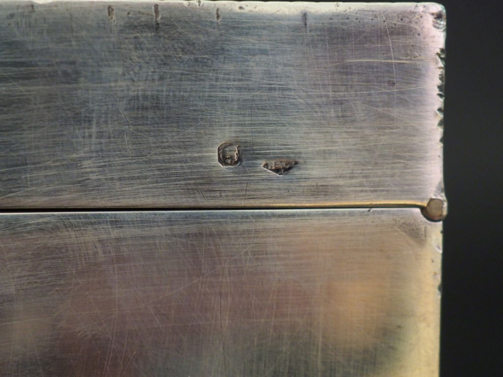 Coffret à bijoux en argent, poinçon Minerve MO : H   C Poids tel : 200