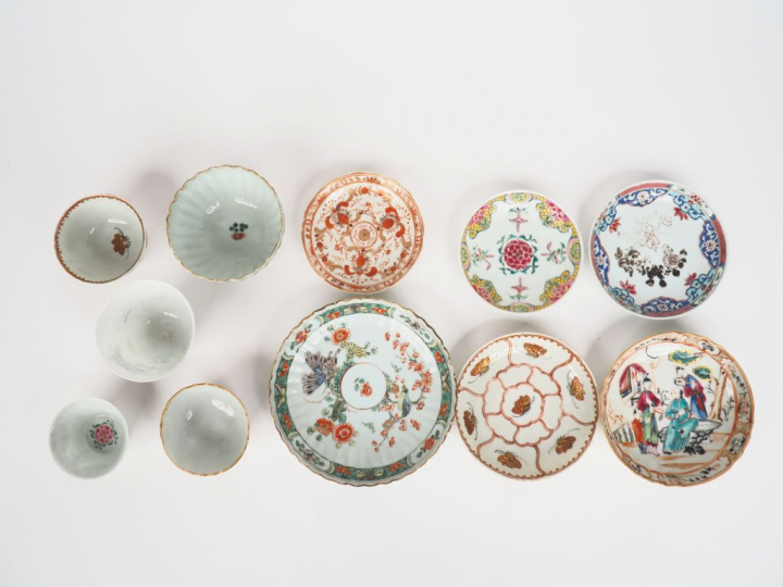 Chine, XVIIIe-XIXe et Japon XXe siècle,  Ensemble en porcelaine et éma