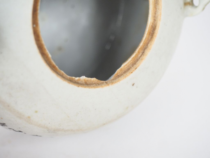 Chine, début XXe siècle,  Théière en porcelaine et émaux polychromes à