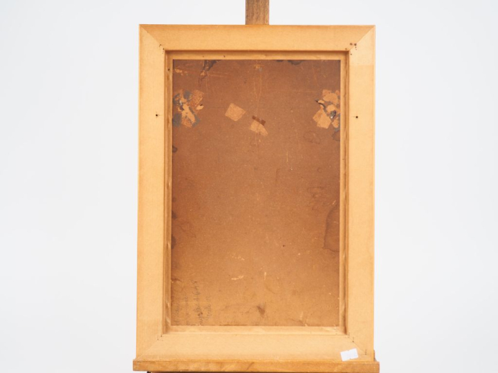 Albert CEZARD. "Pêcheurs sur les bords de la baie d'Halong". Huile sur