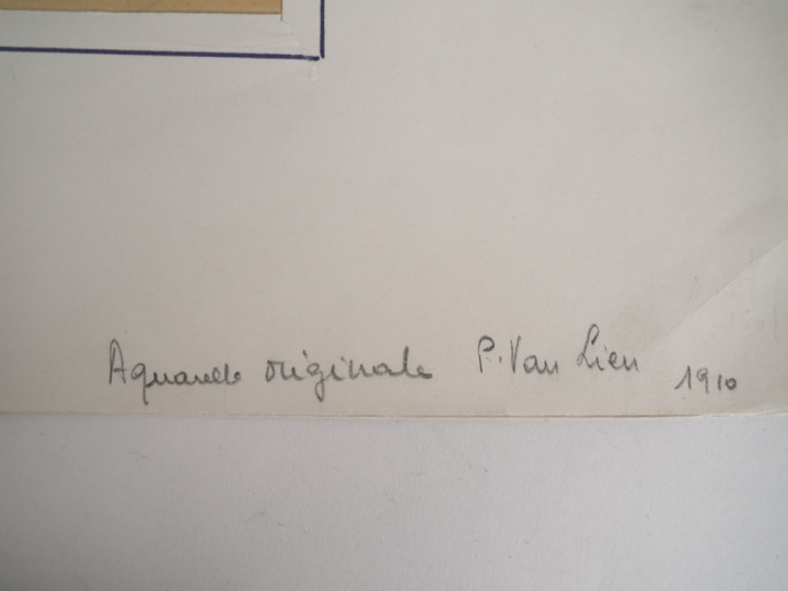 PHAM VAN LIEN. "Les musiciens". Aquarelle signée en bas à droite et da